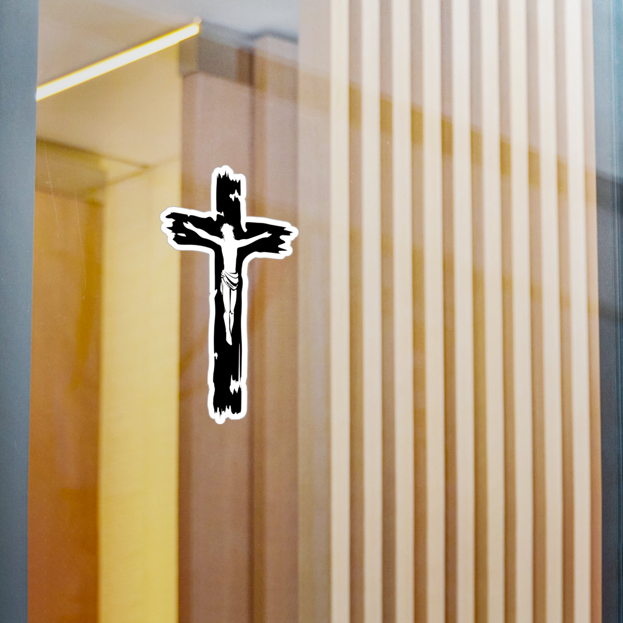Jesus Cross Decal (indoor and outdoor use)