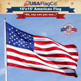 Best-selling 10x15 Outdoor American Flag - Durable Nylon Construction