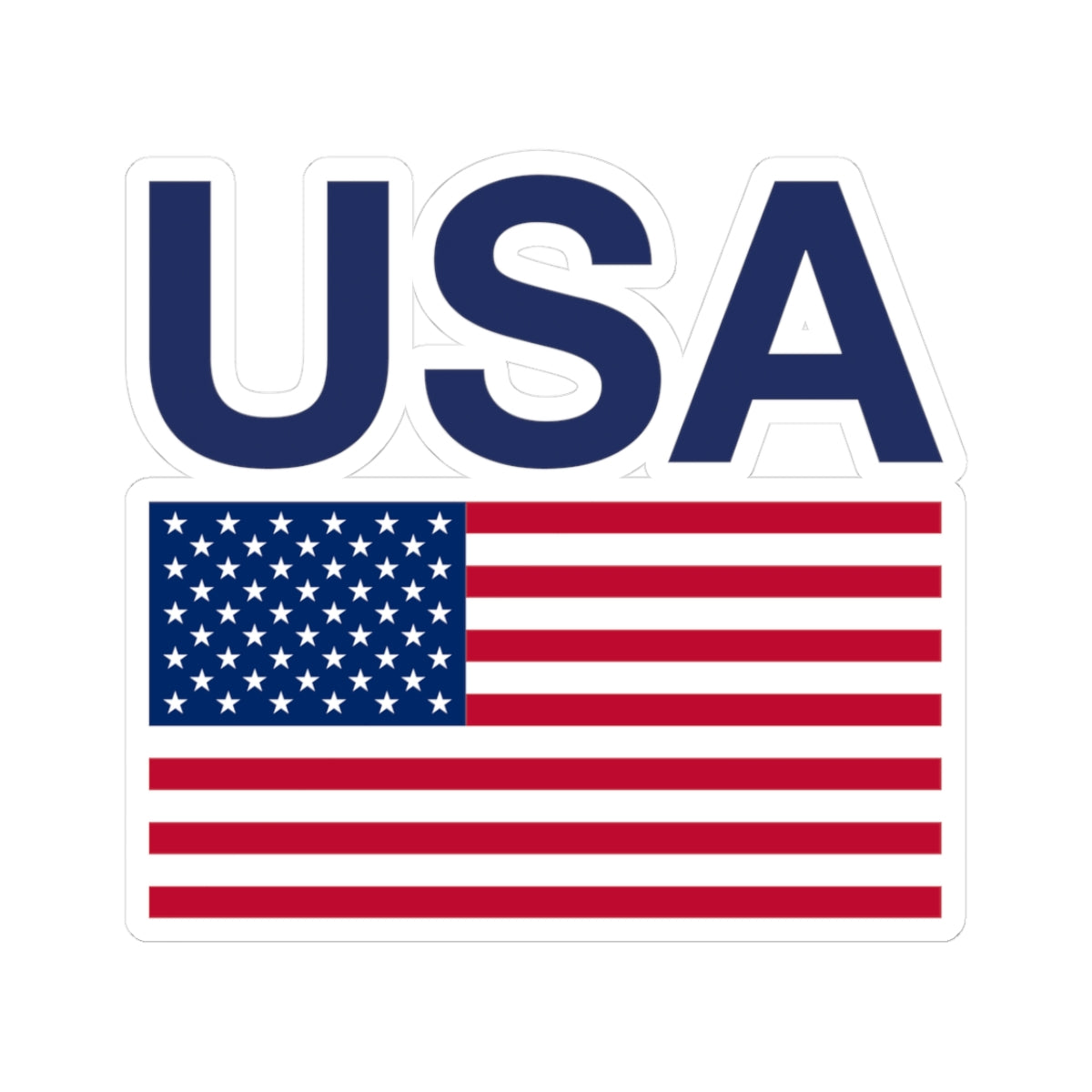 Blue USA Flag Sticker