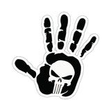 Punisher Handprint Sticker