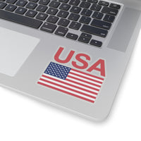 Red USA Flag Sticker