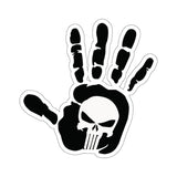 Punisher Handprint Sticker