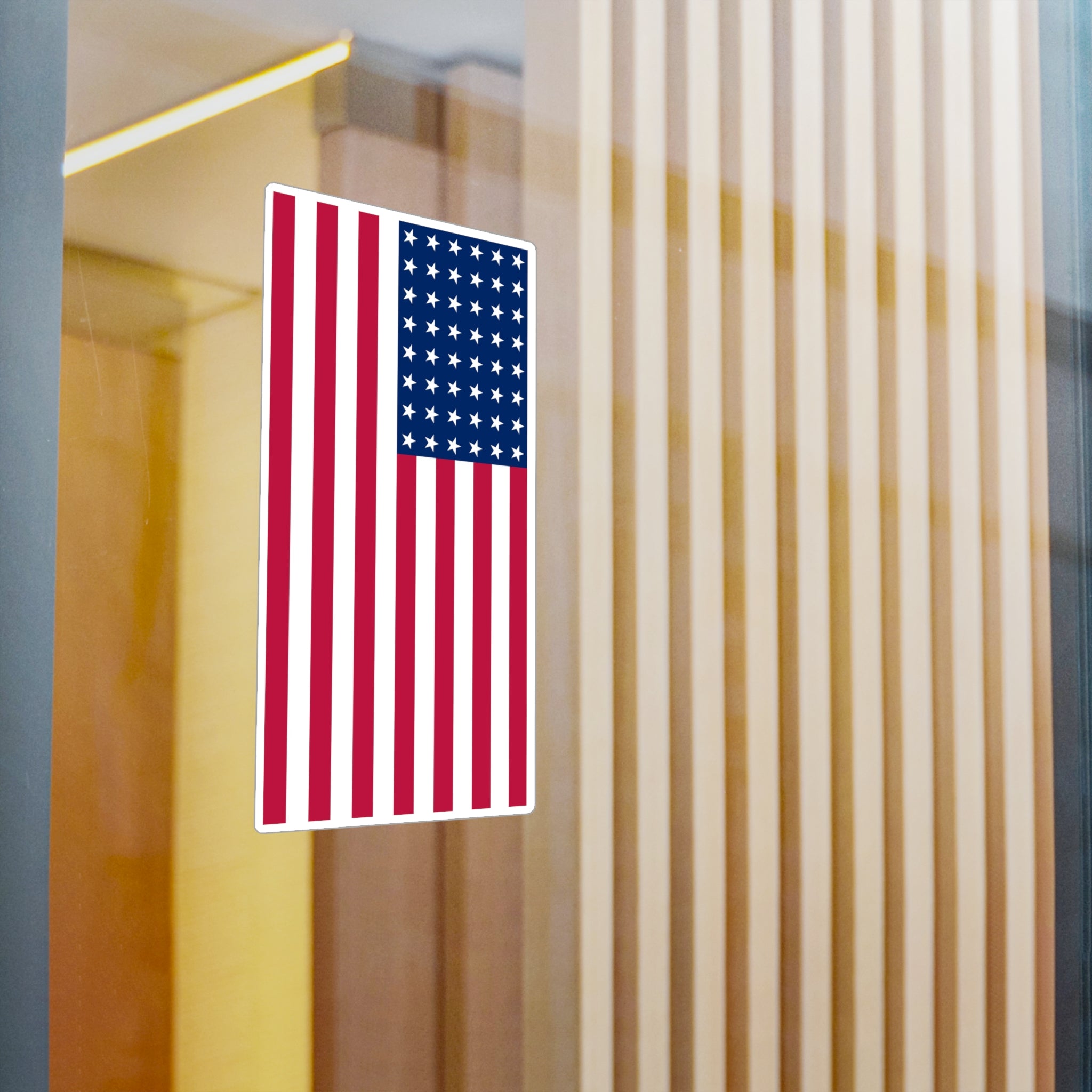 48-Star American Flag Decal (Right-side) (indoor and outdoor use)