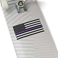 Thin Purple Line Flag Sticker