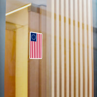 Betsy Ross Flag Decal (Left-side) (indoor and outdoor use)