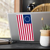 Betsy Ross Flag Decal (Right-side) (indoor and outdoor use)