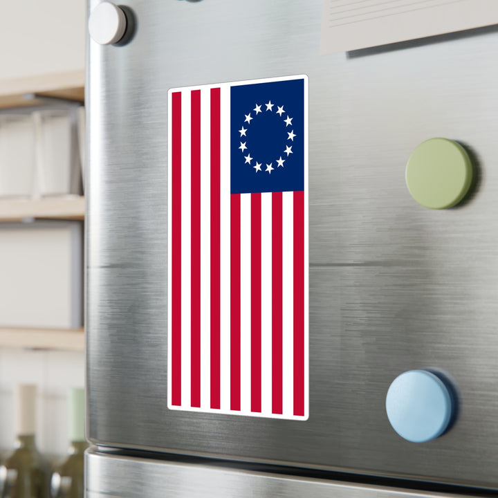 Betsy Ross Flag Decal (Right-side) (indoor and outdoor use)