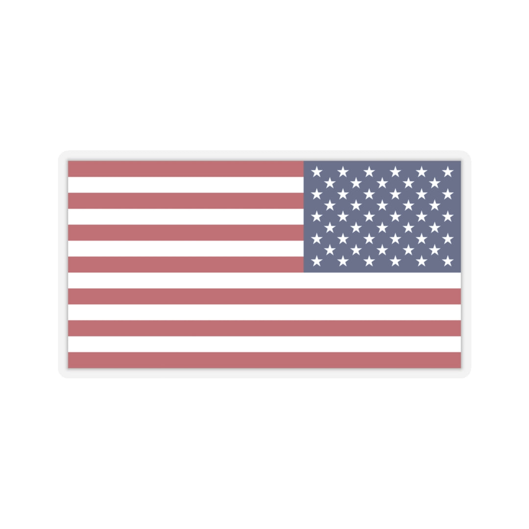 American flag on a white background