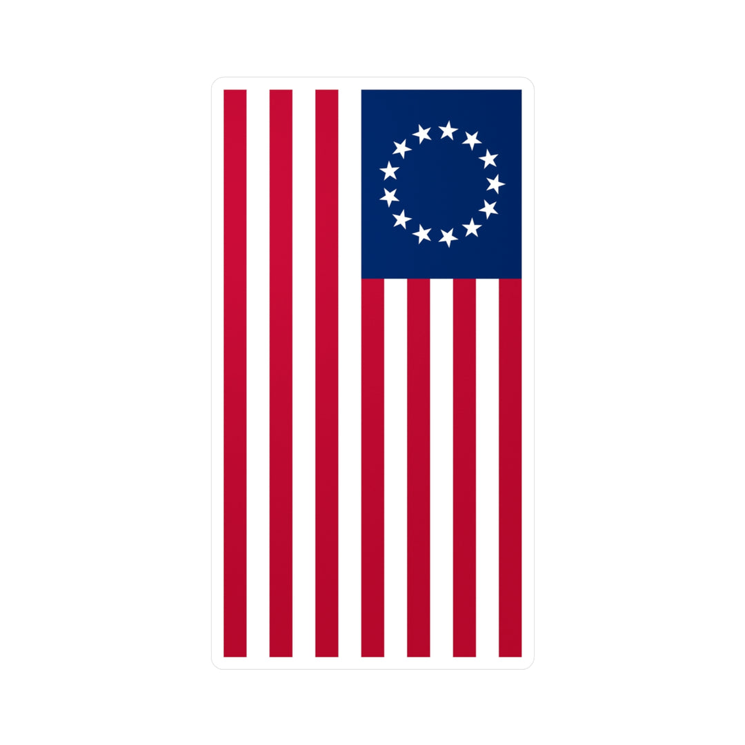 Betsy Ross Flag Decal (Right-side) (indoor and outdoor use)