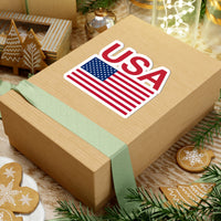 Red USA Flag Sticker
