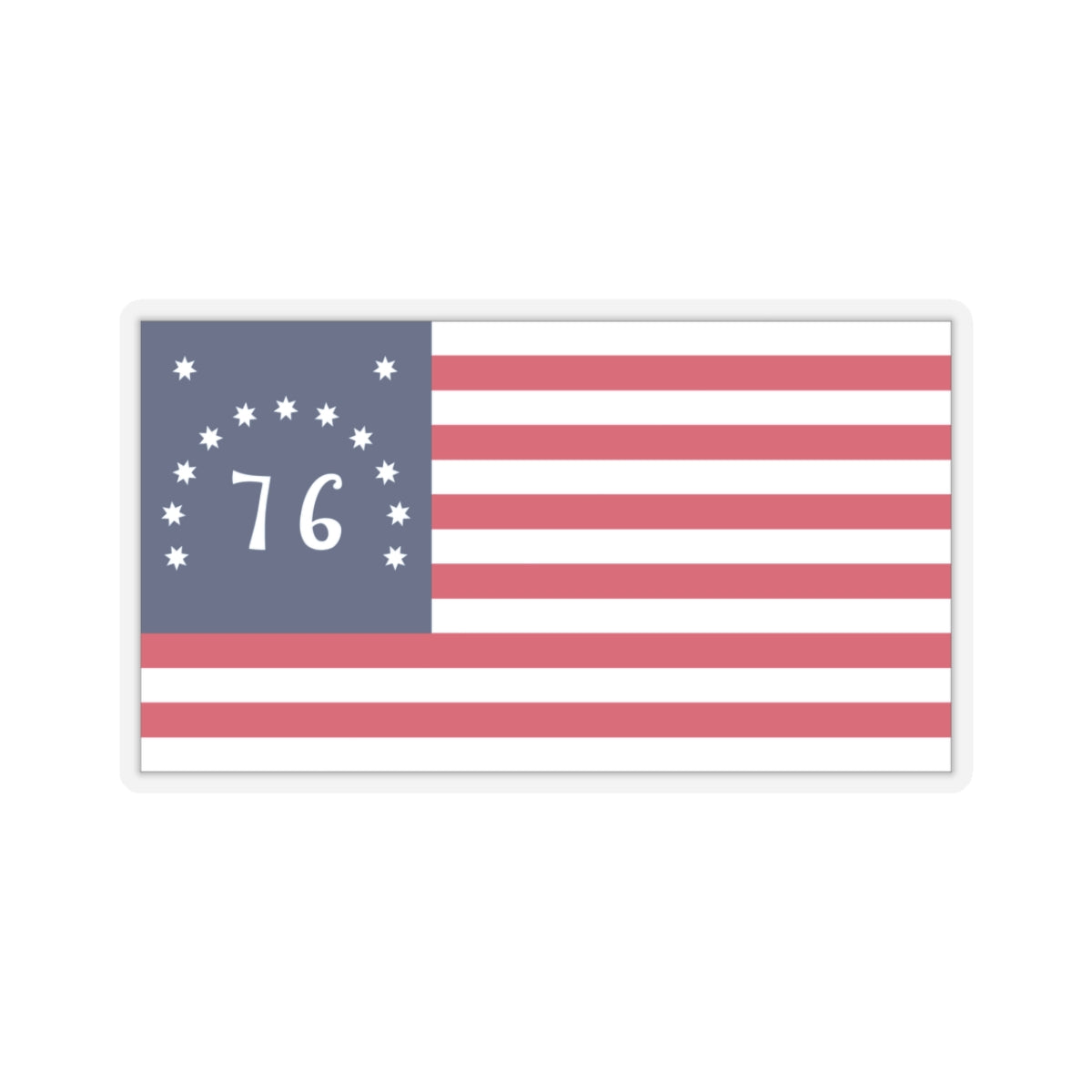 Bennington Flag Stickers - Flag Design