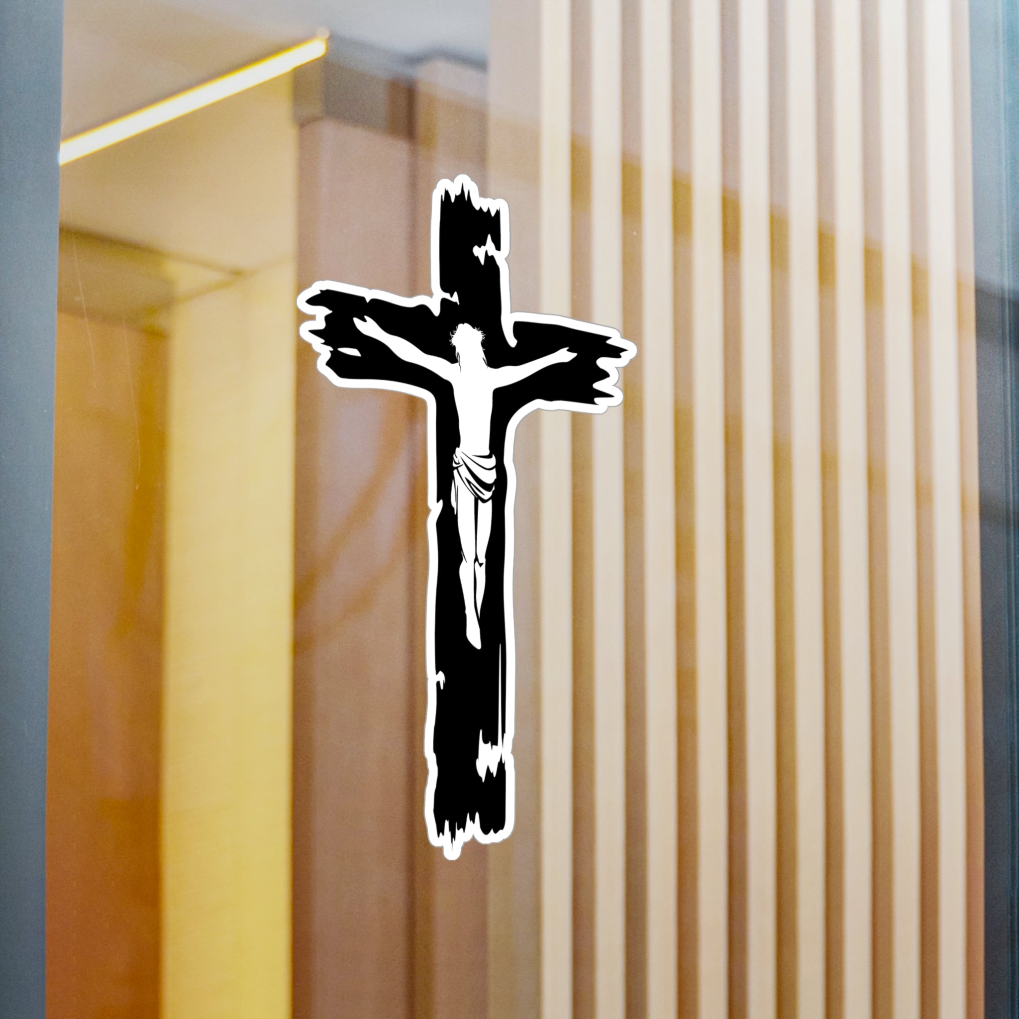 Jesus Cross Decal (indoor and outdoor use)