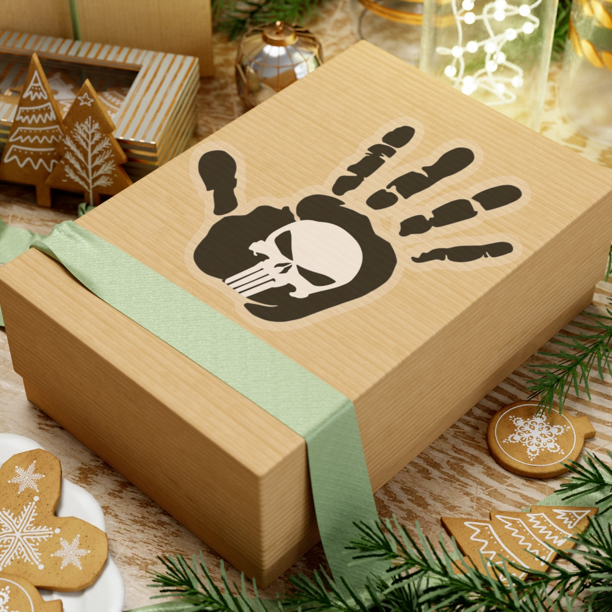 Punisher Handprint Sticker