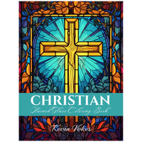 Christian Stained Glass Coloring Book by USA Flag Co.