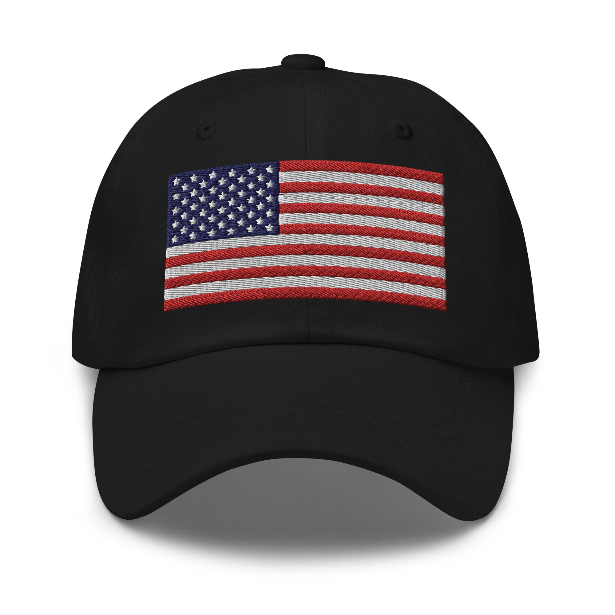 Dad Hat - American Flag (Embroidered Flag)