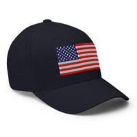 Flexfit Cap | Fully Embroidered American Flag | USA Flag Co.
