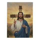 Jesus & Cross | Double-sided Garden Flag | USA Flag Co.
