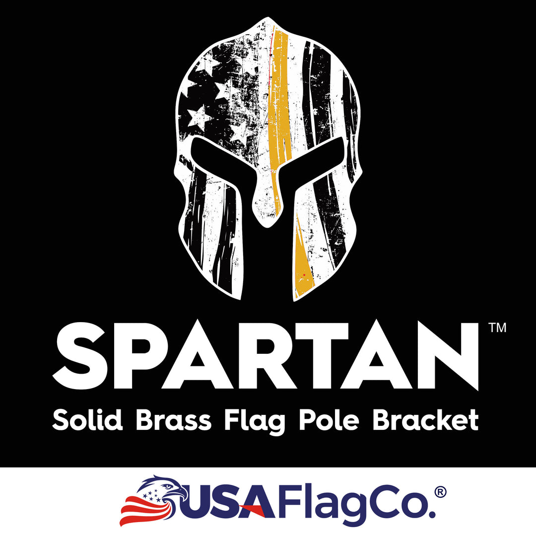 SPARTAN™ Solid Brass Flag Pole Bracket (Made in the USA)