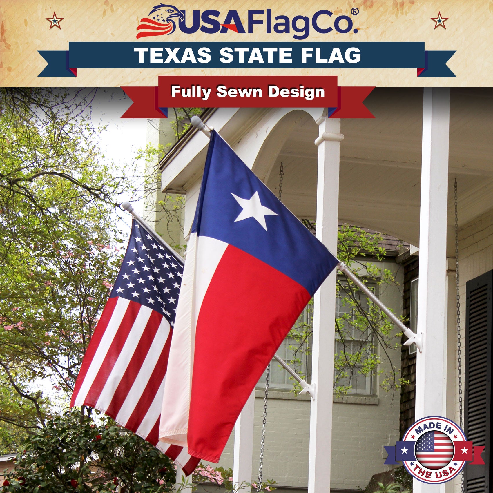 Texas State Flag for Outside | USA Flag Co.