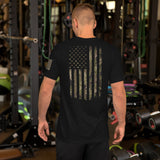 Deer Punisher with Camo American flag T-Shirt - USA Flag Co.