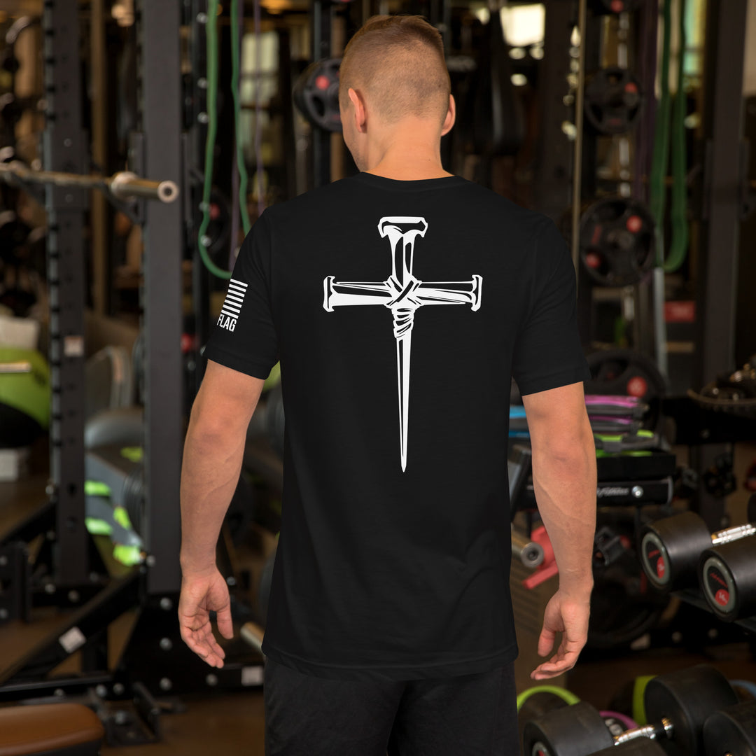 Three Crucifixion Nails Cross T-Shirt | Unisex Tee | DTF Printing