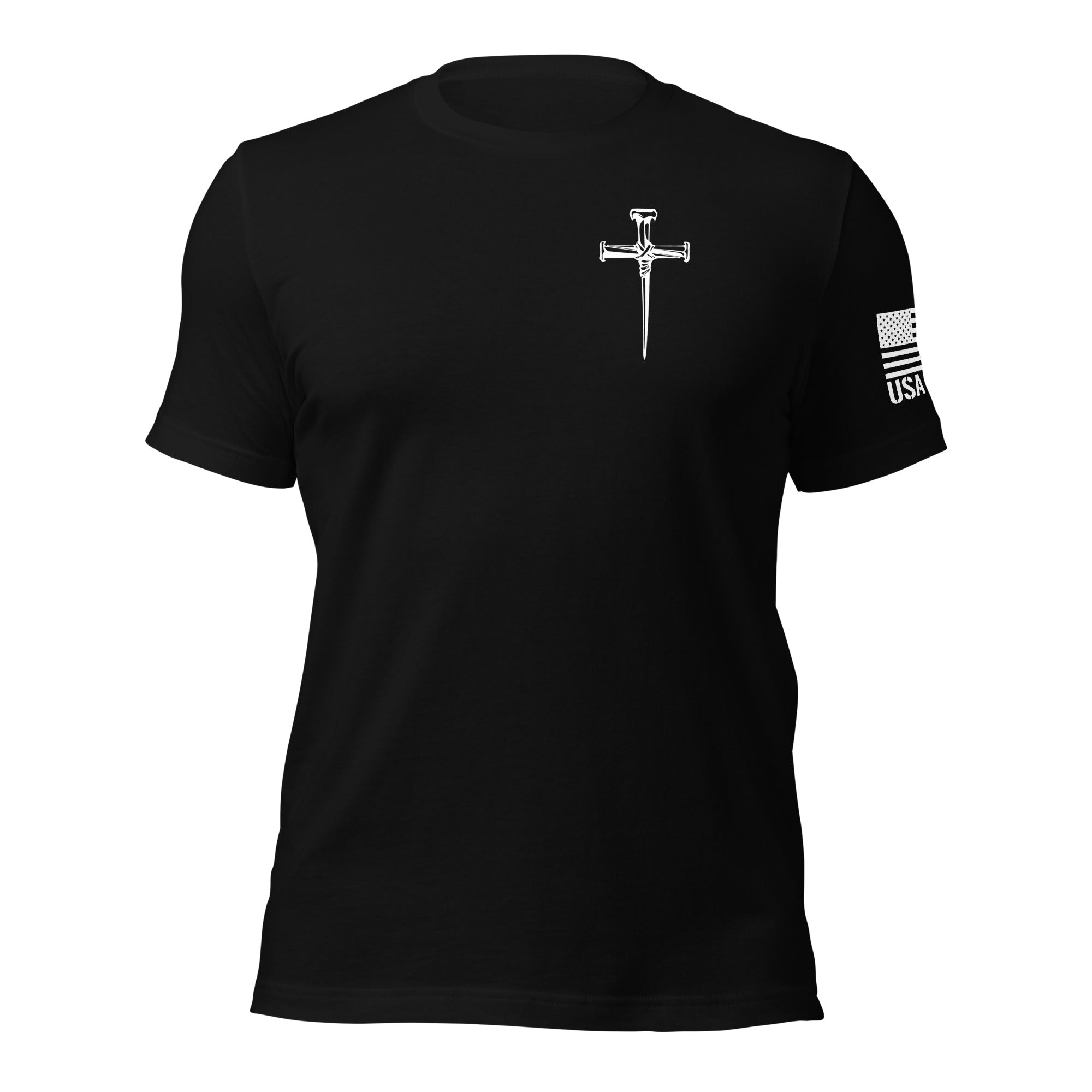 Three Crucifixion Nails Cross T-Shirt | Unisex Tee | DTF Printing