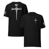 Three Crucifixion Nails Cross T-Shirt | Unisex Tee | DTF Printing