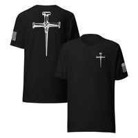Three Crucifixion Nails Cross T-Shirt | Unisex Tee | DTF Printing