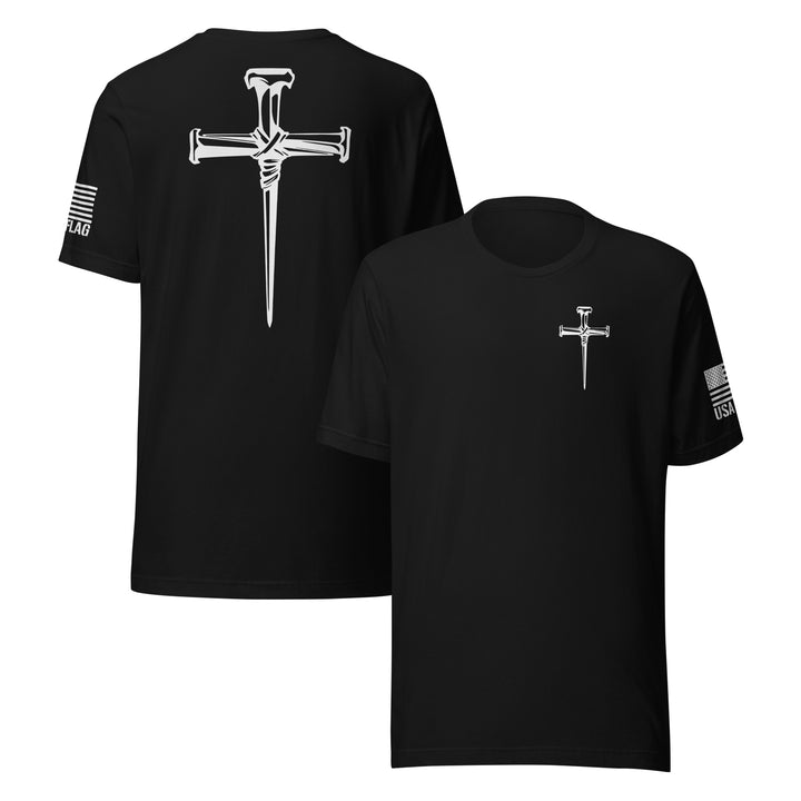 Three Crucifixion Nails Cross T-Shirt | Unisex Tee | DTF Printing