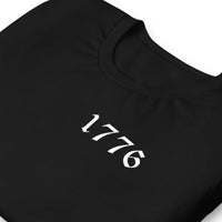 Vertical American Flag T-Shirt | Unisex Tee | DTF (White Logo)