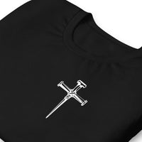 Three Crucifixion Nails Cross T-Shirt | Unisex Tee | DTF Printing