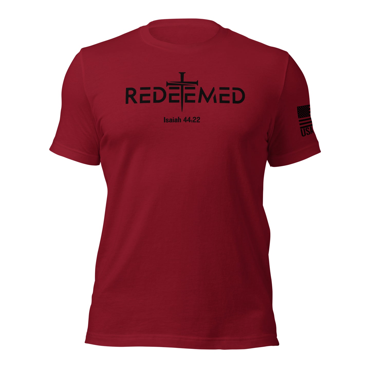 Redeemed T-Shirt | Isaiah 44:22 Bible Verse Christian Apparel