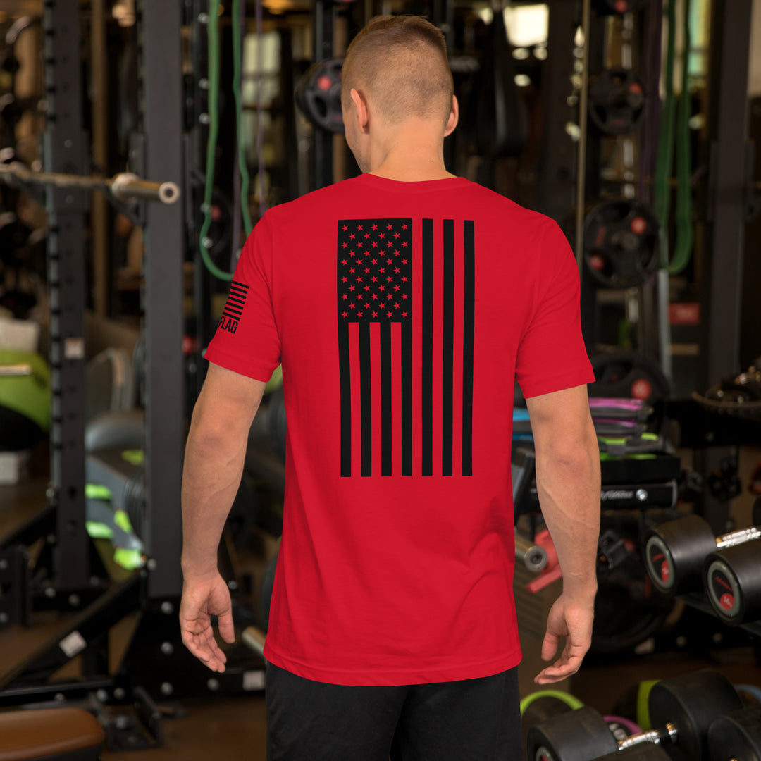 Vertical American Flag T-Shirt | Unisex Tee | DTF Printing