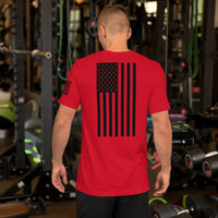 Vertical American Flag T-Shirt | Unisex Tee | DTF Printing