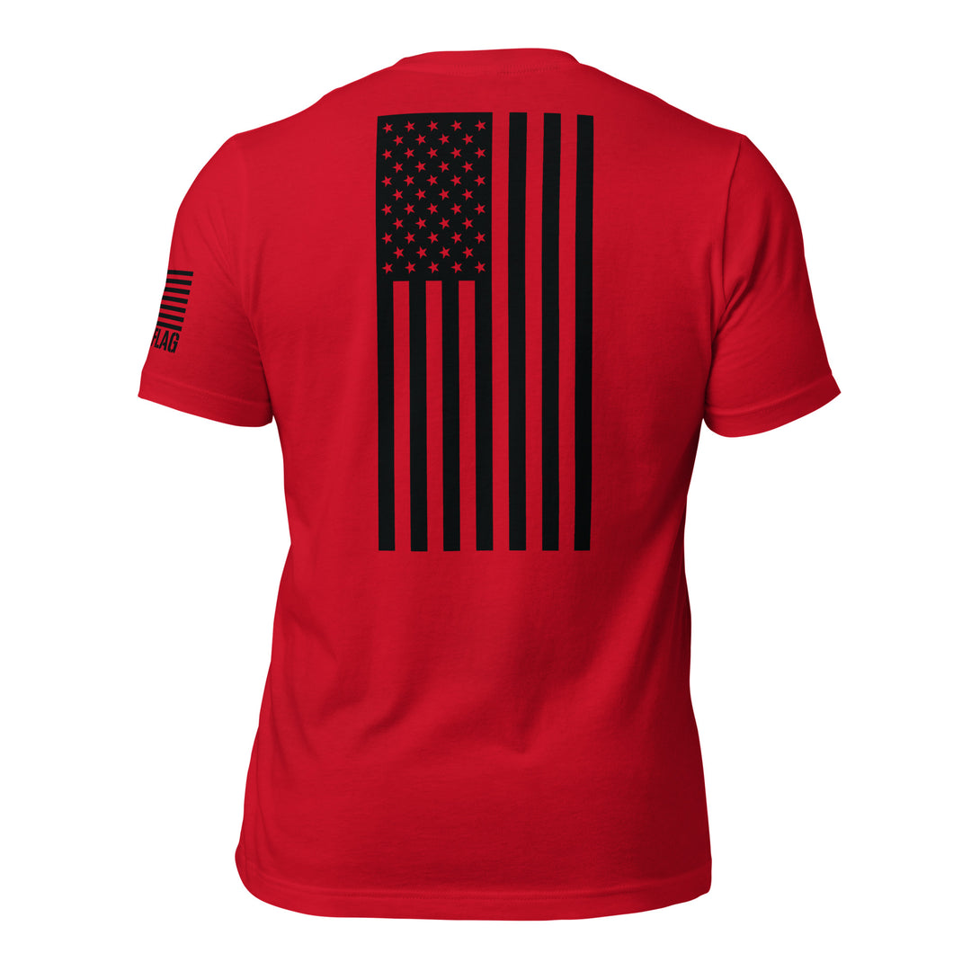 Vertical American Flag T-Shirt | Unisex Tee | DTF Printing