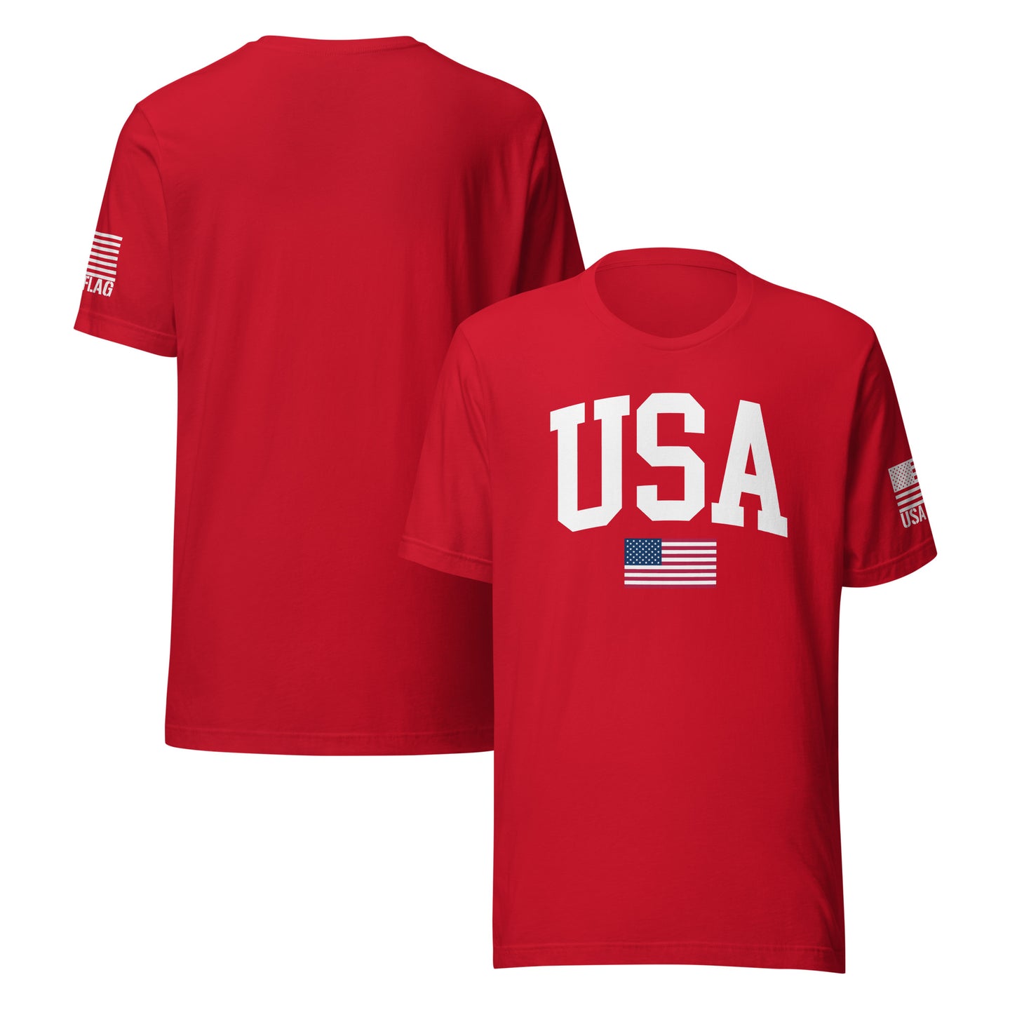 USA Flag T-Shirt Mens & Ladies Unisex Tee | DTF Printing
