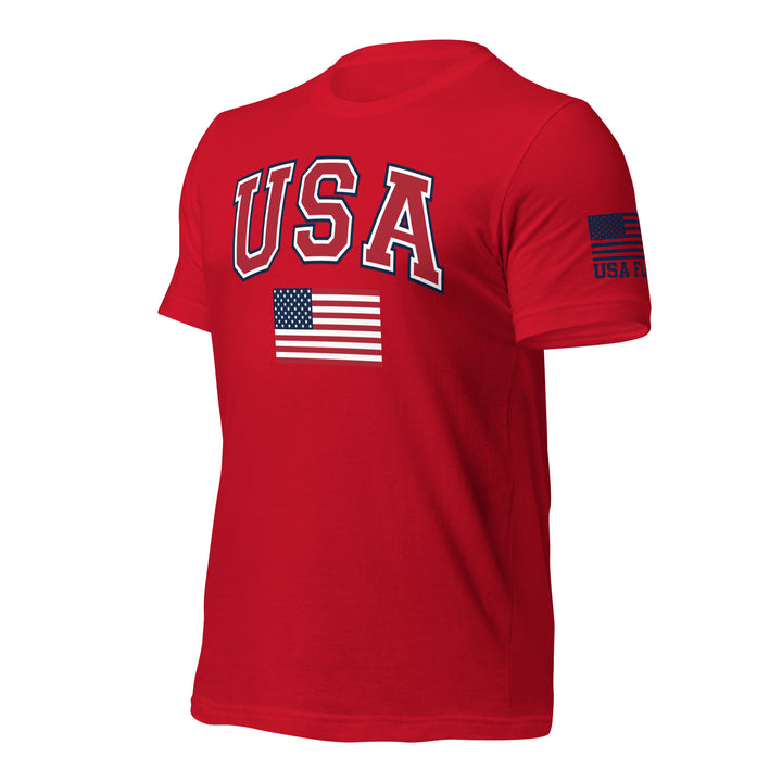 USA Flag T-Shirt | Unisex Shirt | Bella + Canvas 3001
