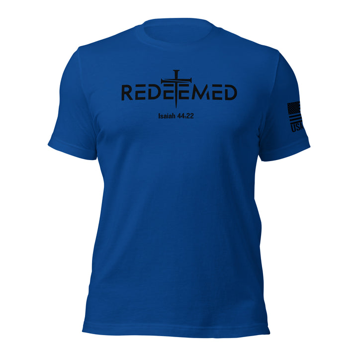 Redeemed T-Shirt | Isaiah 44:22 Bible Verse Christian Apparel