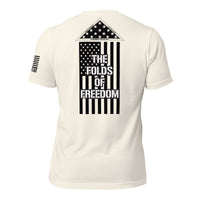 Folds of Freedom T-Shirt | Unisex Shirt | Patriotic DTG Printing