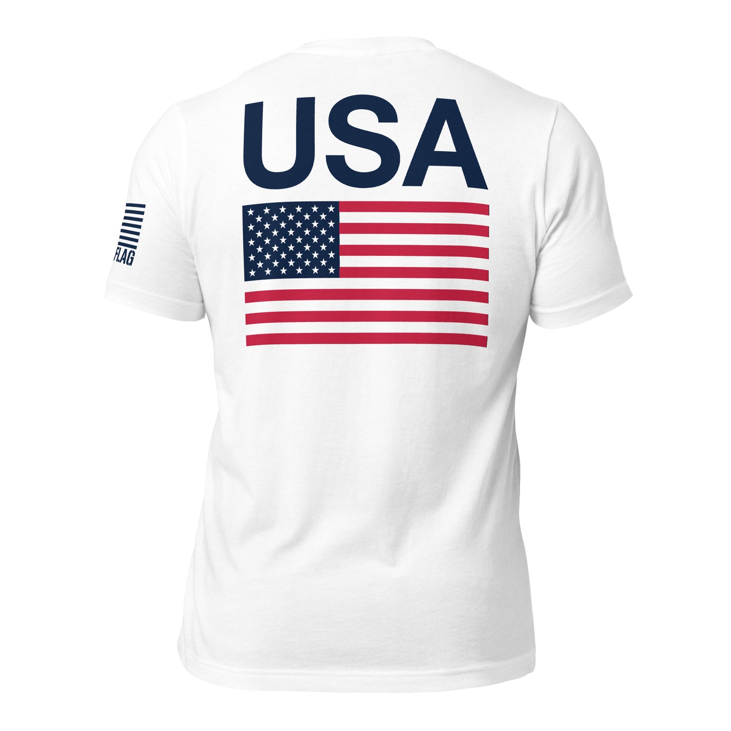 USA Flag T-Shirt Back-Side Logo | Unisex T-Shirts | DTF Printing