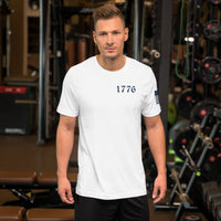 USA Flag T-Shirt Back-Side Logo | Unisex T-Shirts | DTF Printing