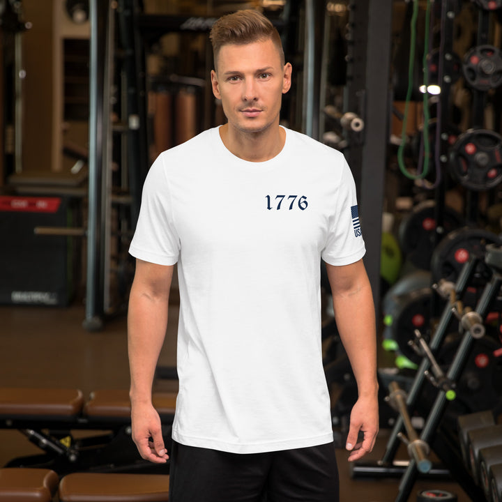 USA Flag T-Shirt Back-Side Logo | Unisex T-Shirts | DTF Printing