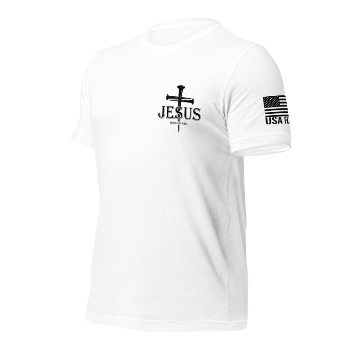 Romans 8:28 T-Shirt | Christian Bible Verse DTG Print