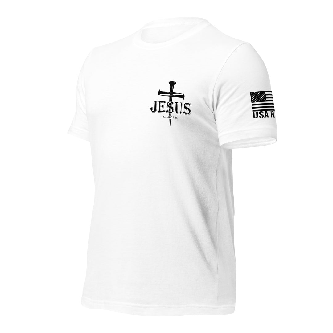 Romans 8:28 T-Shirt | Christian Bible Verse DTG Print