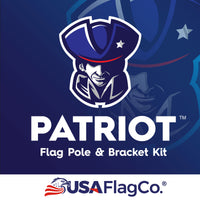 PATRIOT™ Flag Pole and FREEDOM™ Bracket Kit - Vivid White (6ft, 1-inch Diameter)