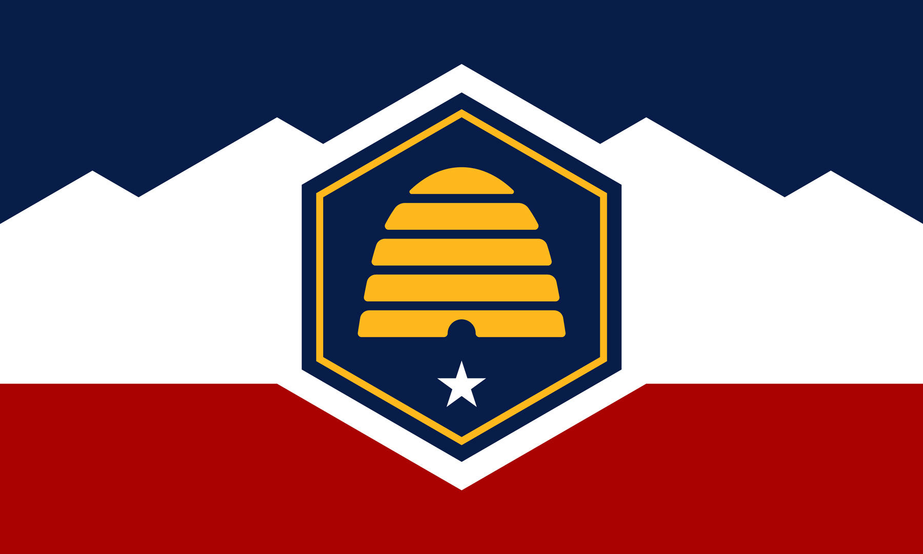 Utah Flag aka The Beehive Flag (Made in USA)