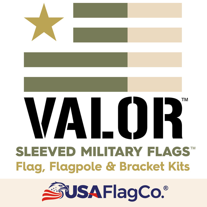 VALOR Sleeved U.S. Military Flags