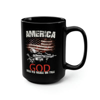 AMERICA God Shed His Grace On Thee Mug - 15 oz Black Mug