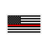Thin Red Line Flag Decal (indoor and outdoor use)
