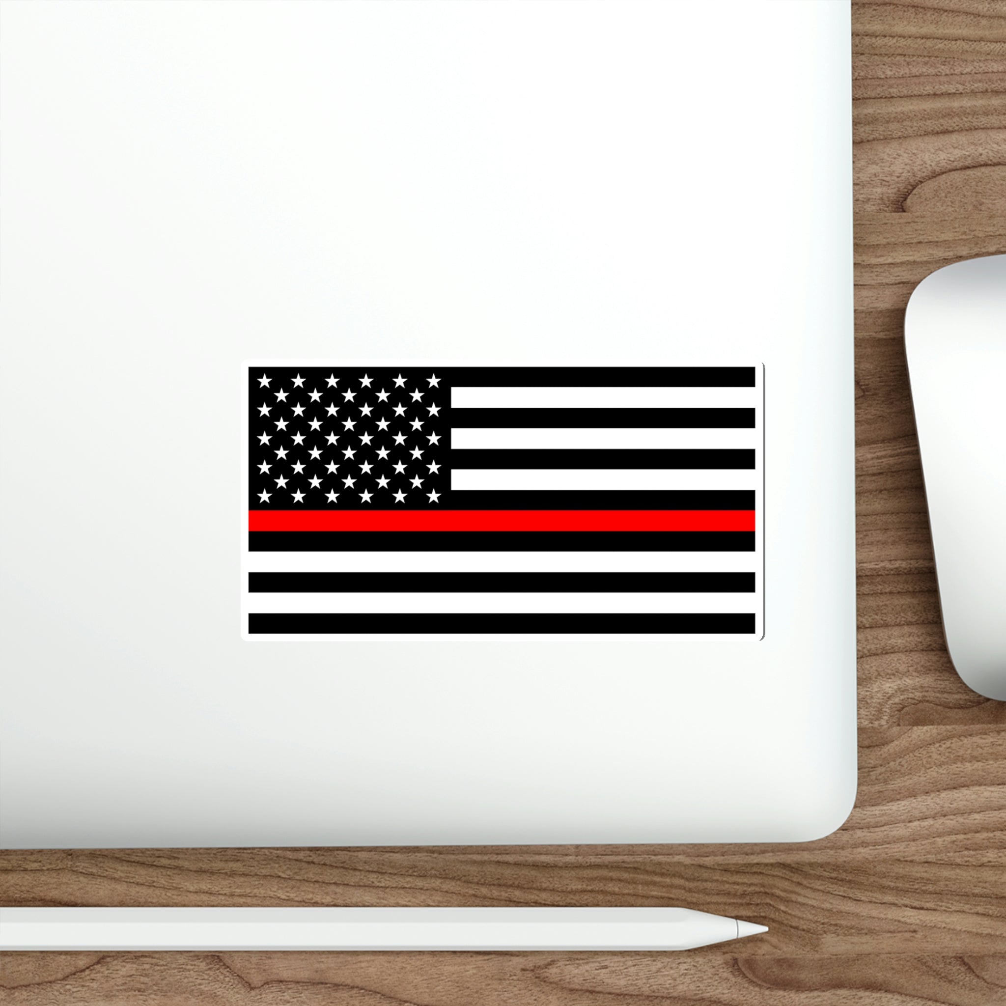 Thin Red Line Flag Decal (indoor and outdoor use)